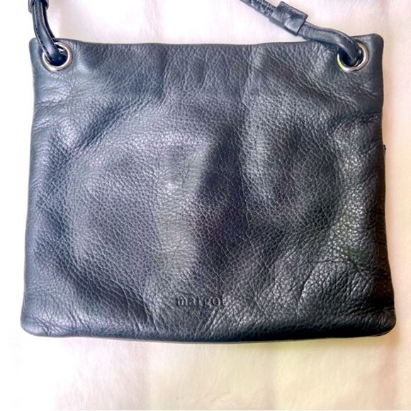 Margot Black Pebbled Leather Crossbody Bag - Picture 3 of 16